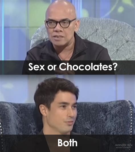 sex vs chocolates 45 celebrities and their answers to twba fast talk s ultimate question