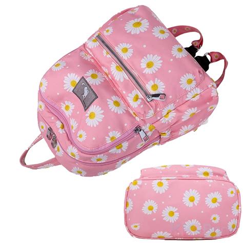 Daisy Flowers Backpack Travel Daypack School Bookbag For Teen Girls