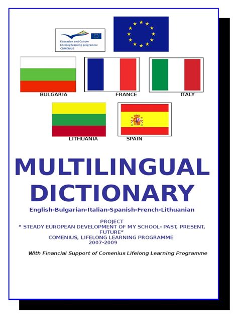 Multilingual DICTIONARY | Schools | Further Education