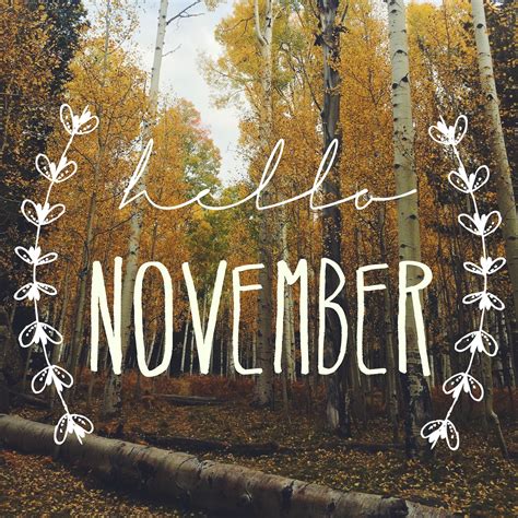 Hello November! | Hello november, November tumblr, Happy november
