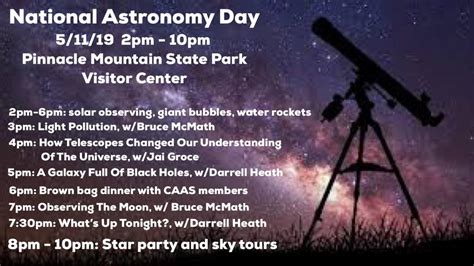 National Astronomy Day May 11 2019 Central Arkansas Astronomical