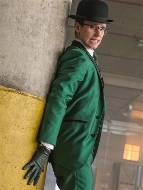 Clothing The Riddler Gotham Season 5 Edward Nygma Cosplay Costume Green