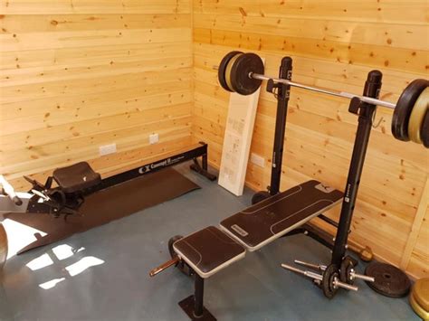Log Cabin For Garden Gym And Wooden Tool Shed Tansley Derbyshire