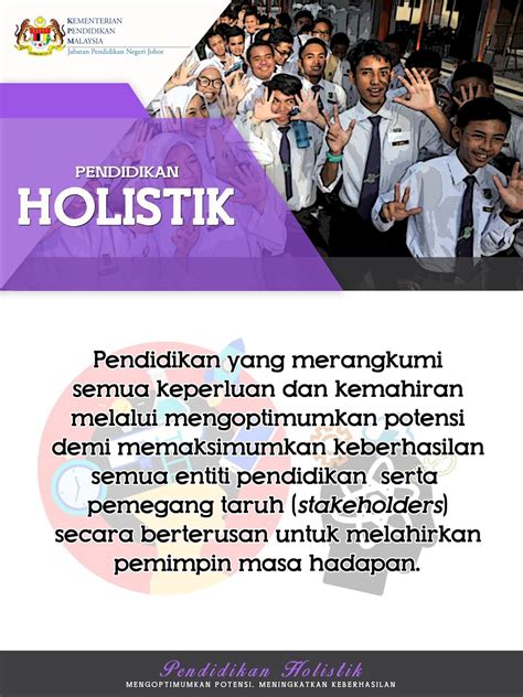 Titik Positif Hari Pendidikan Johor Pendidikan Holistik