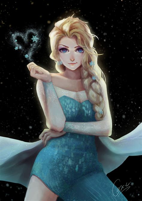Elsa Frozen Drawn By Queenxc Danbooru
