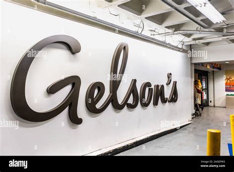 Dec 8 2019 Los Angeles Ca Usa Gelsons Logo At The Entrance To