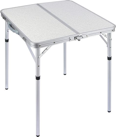 Redcamp Small Square Folding Table 2 Foot Portable Aluminum Camping