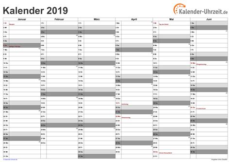 So planen sie ihre reisen gezielter und holen das beste aus ihrem urlaub heraus. KALENDER 2019 ZUM AUSDRUCKEN - KOSTENLOS