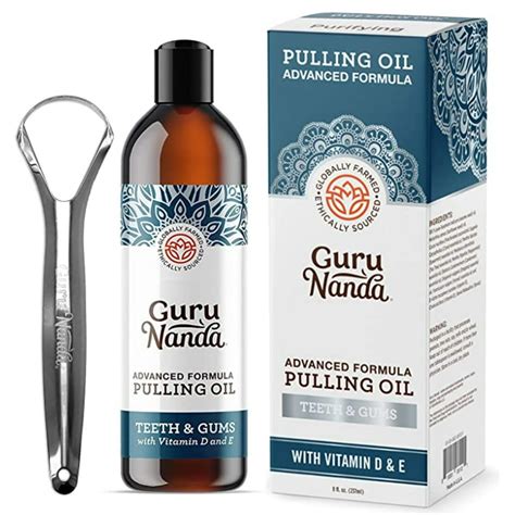 Guru Nanda Advanced Formula Pulling Oil Natural Teeth Whitening