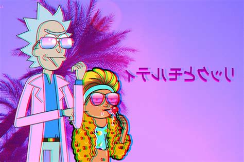 Rick And Morty Vaporwave