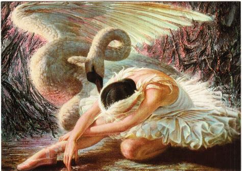 The Dying Swan By Vladimir Tretchikoff Ballet Art Postcard Hippostcard