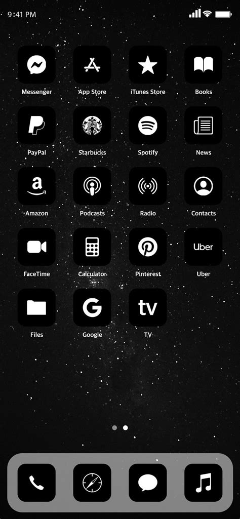 Black Aesthetic Ios 14 App Icon Dark Theme Iphone Icons Ios14 App