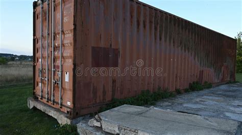 Old Rusty Container Abandoned Cargo Container Stock Photo Image Of Retro Rust