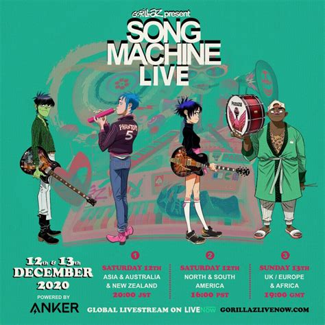 Gorillaz Song Machine Live Da Londra In Streaming Il 12 13 Dicembre