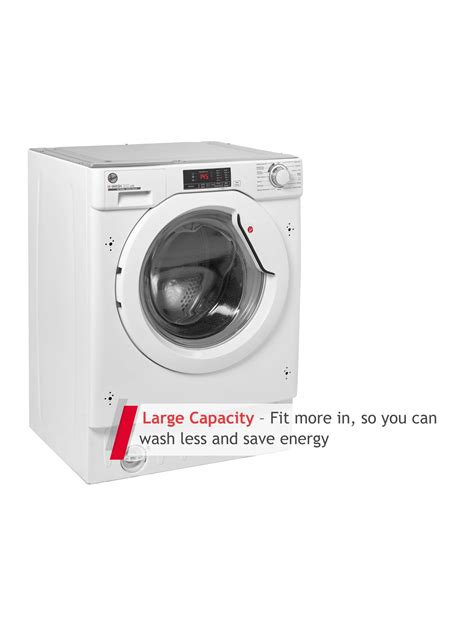 Hoover H Wash 300 Hbws 48d1e 80 Integrated Washing Machine 8kg Load 1400rpm Spin White