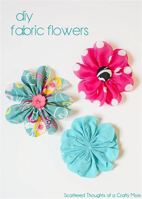 These Cute 5 Inch Fabric Flowers Are So Easy To Make And Are A Perfect