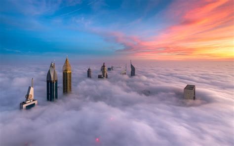 Dubai Skyline Clouds Lagvard