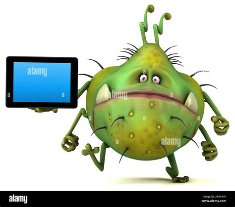 Fun Germ 3d Illustration Stock Photo Alamy