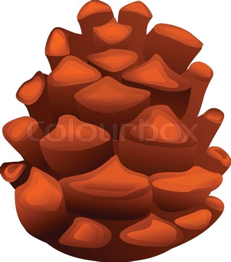 Forest Pine Cone Icon Cartoon Of Stock Vector Colourbox