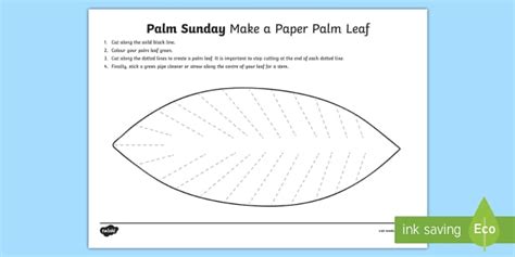 Palm Leaf Template Teacher Made Twinkl