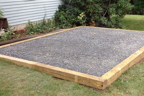 Diy Gravel Shed Foundation How To Build A Gravel Shed Foundation