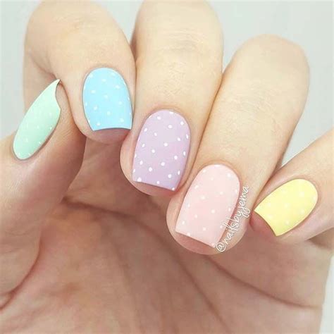 34 Inspiring Spring Pastel Nails Color Ideas Easter Nails Easter