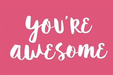 Free Printable Youre Awesome Card Tortagialla