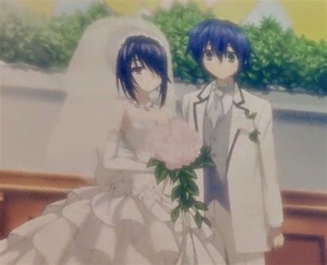 kurumi×shido date a live anime wedding kurumi tokisaki dark anime girl anime artwork sword