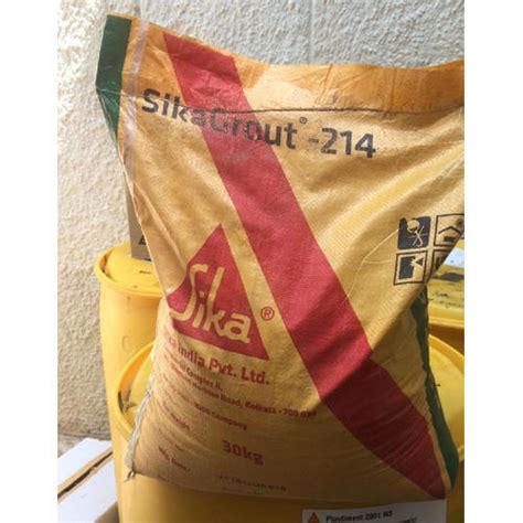 Non shrink, expanding pouring grout. Sika Grout 214, Packaging Type: Bag, Rs 14 /kg S. N ...