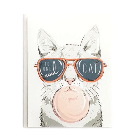 One Cool Cat Card By Amyheitman On Etsy