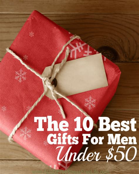 Buying presents for men can sometimes seem daunting, but cheap gift ideas offer lots of great inspiration for awesome gifts that guys will really love. The 10 Best Gifts For Men Under $50 - A Mess Free Life