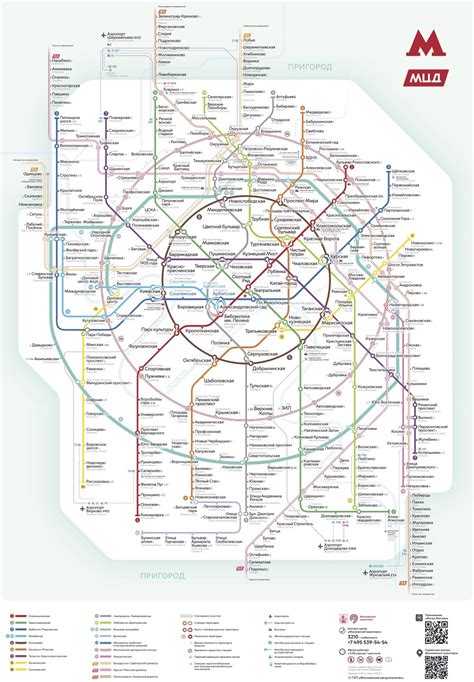 Moscow Metropolitan Metro Map