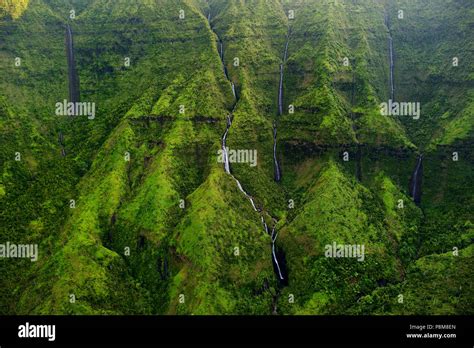 Mount Waialeale Known As The Wettest Spot On Earth Kauai Hawaii Stock