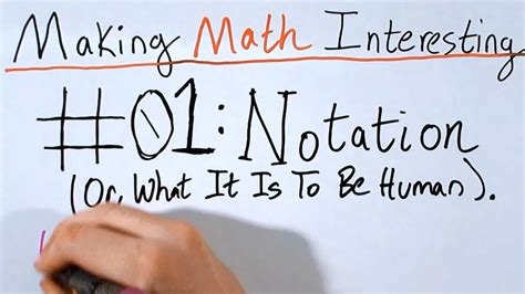 01 Notation Why Do We Write Math The Way That We Do Making Math