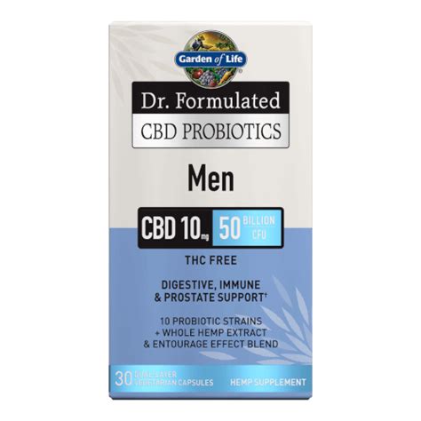 Dr Formulated Cbd Probiotics Men 30 Capsules 8882448948 By Garden Of Life