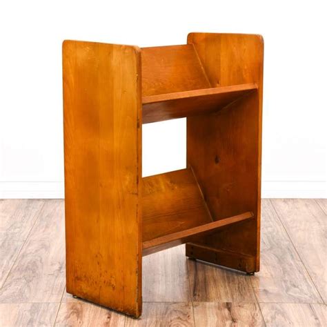 Small Maple Slanted Bookcase Loveseat Online Auctions San Diego