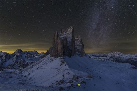 Milchstraße Drei Zinnen Dolomiten Foto And Bild Fotos Himmel Natur Bilder Auf Fotocommunity