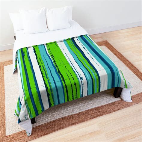 Abstract Grunge Vertical Stripes Comforter By Designserotonin Dorm