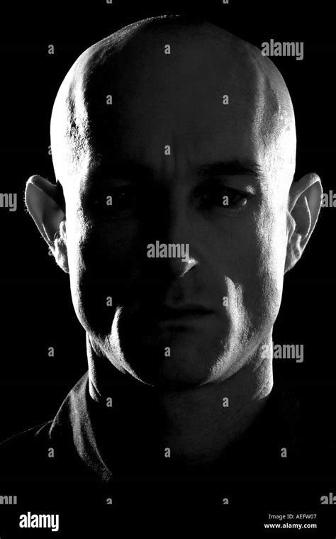 Man With Bald Head Stock Photo Alamy