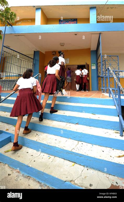 Students Return To The Charlotte Amalie High School After Recovering