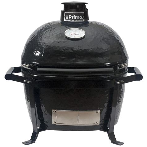 Primo Oval Junior 200 Ceramic Kamado Grill On Go Portable Carrier With