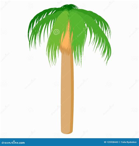 Icono De La Palmera Estilo De La Historieta Stock De Ilustraci N Ilustraci N De Icono