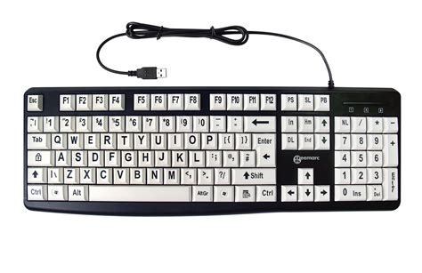 Standard Keyboard Black Geemarc Uk