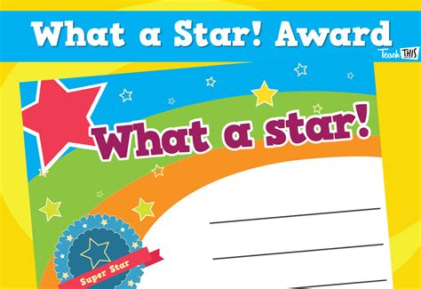 Certificate What A Star Star Students Student Certificates