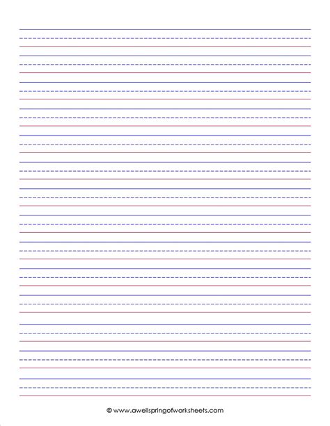This packet was designed for columbus city schools writing portfolio. Printable 3rd Grade Lined Paper | Kids Activities