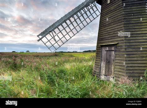 Dusk At Herringfleet Windmill On The Suffolk Edge Of The Norfolk Broads