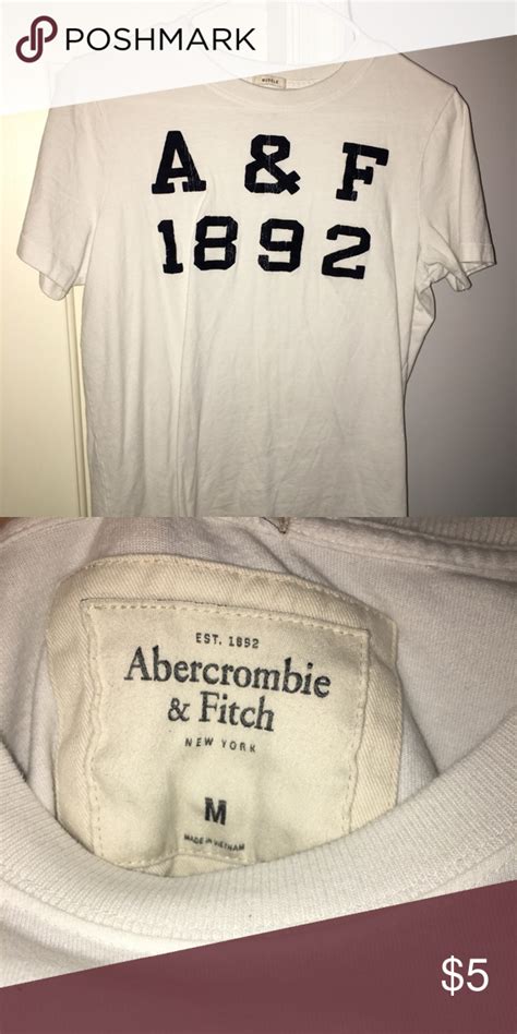 Vintage Abercrombie And Fitch White T Shirt Unisex Shirts