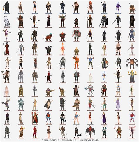 Pixel Art Character Vector Cartoon Characters Pixels Free Vector In