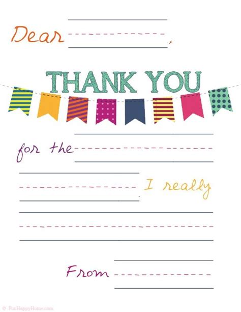 Free Printable Birthday Thank You Notes Printable Templates