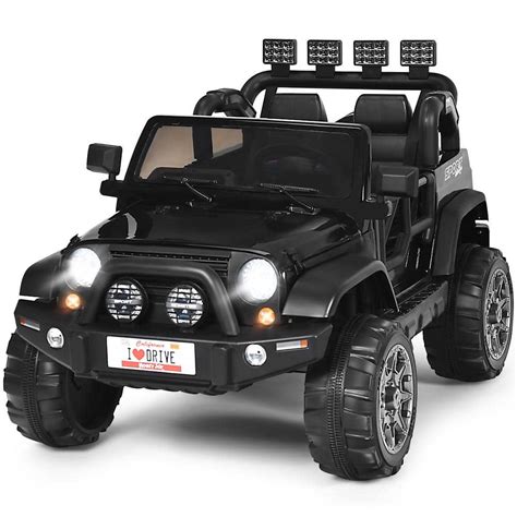 Honey Joy 13 In 12 Volt Electric Kids Ride On Truck Toys 2 Seater Jeep